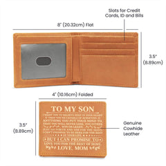 To My Son Promise – Leather Wallet
