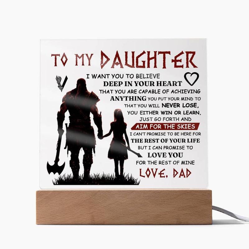 To My Daughter / Dad - Plaque