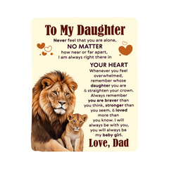 Daughter / Dad Blanket
