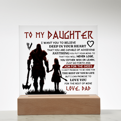 To My Daughter / Dad - Plaque