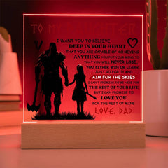 To My Daughter / Dad - Plaque