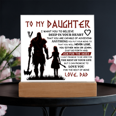 To My Daughter / Dad - Plaque