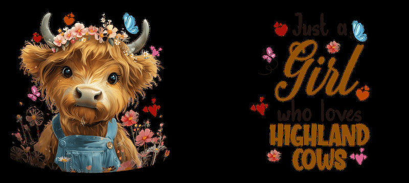 Just A Girl - Highland Cow Mug